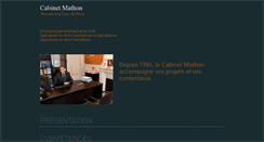 Desktop Screenshot of mathon-avocats.com