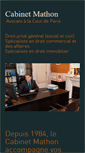 Mobile Screenshot of mathon-avocats.com