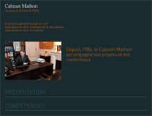 Tablet Screenshot of mathon-avocats.com